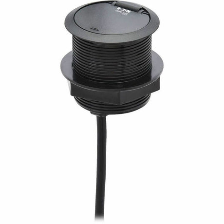 Eaton Tripp Lite Series Protect It! In-Desktop Power Grommet - NEMA 5-15P, 2x USB-A Charging, Surge Protection, 10 ft. Cord, Antimicrobial, Black — TLP12POAM