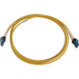 Eaton Tripp Lite Series 400G Duplex Singlemode 9/125 OS2 Switchable Fiber Optic Cable (LC/UPC M/M), LSZH, Yellow, 2 m (6.6 ft.) — N370X-02M