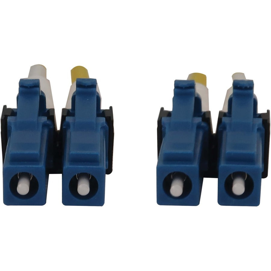 Eaton Tripp Lite Series 400G Duplex Singlemode 9/125 OS2 Switchable Fiber Optic Cable (LC/UPC M/M), LSZH, Yellow, 2 m (6.6 ft.) — N370X-02M