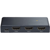 StarTech.com 2-Port 8K HDMI Switch, HDMI 2.1 Switcher 4K 120Hz/8K 60Hz UHD, HDR10+, HDMI Switch 2 In 1 Out, Auto/Manual Source Switching — 2PORT-HDMI-SWITCH-8K