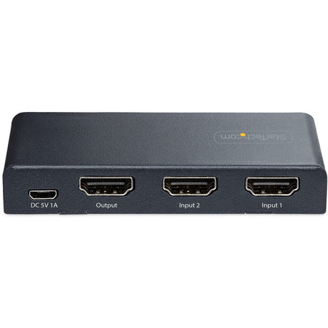StarTech.com 2-Port 8K HDMI Switch, HDMI 2.1 Switcher 4K 120Hz/8K 60Hz UHD, HDR10+, HDMI Switch 2 In 1 Out, Auto/Manual Source Switching — 2PORT-HDMI-SWITCH-8K