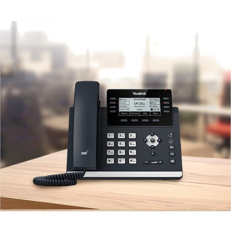 Yealink SIP-T43U IP Phone - Corded - Corded - Wall Mountable, Desktop - Classic Gray — 1301202