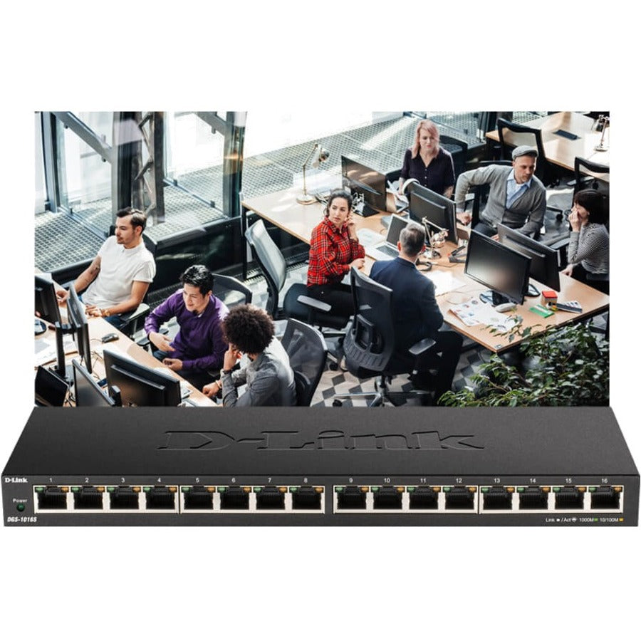 D-Link 16-Port Gigabit Desktop Switch — DGS-1016S
