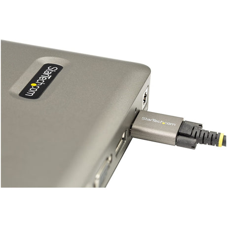 StarTech.com USB C Dock, USB-C to DisplayPort 4K 30Hz or VGA, 65W PD3.0, 4-Port USB 3.1 Gen 1 Hub, GbE, Universal USB C Docking Station — DKM30CHDPD