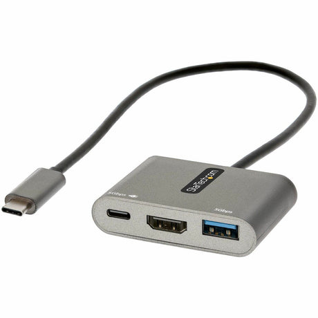 StarTech.com USB C Multiport Adapter, USB-C to HDMI 4K, 100W PD Pass-Through, USB 3.0 Hub 5Gbps (1xC/1xA), USB-C Mini Dock/Travel Dock — CDP2HDUACP2