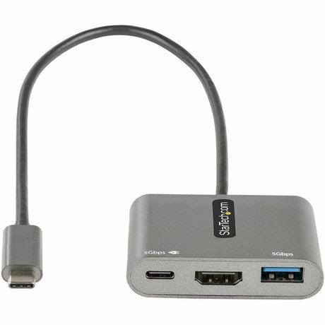 StarTech.com USB C Multiport Adapter, USB-C to HDMI 4K, 100W PD Pass-Through, USB 3.0 Hub 5Gbps (1xC/1xA), USB-C Mini Dock/Travel Dock — CDP2HDUACP2