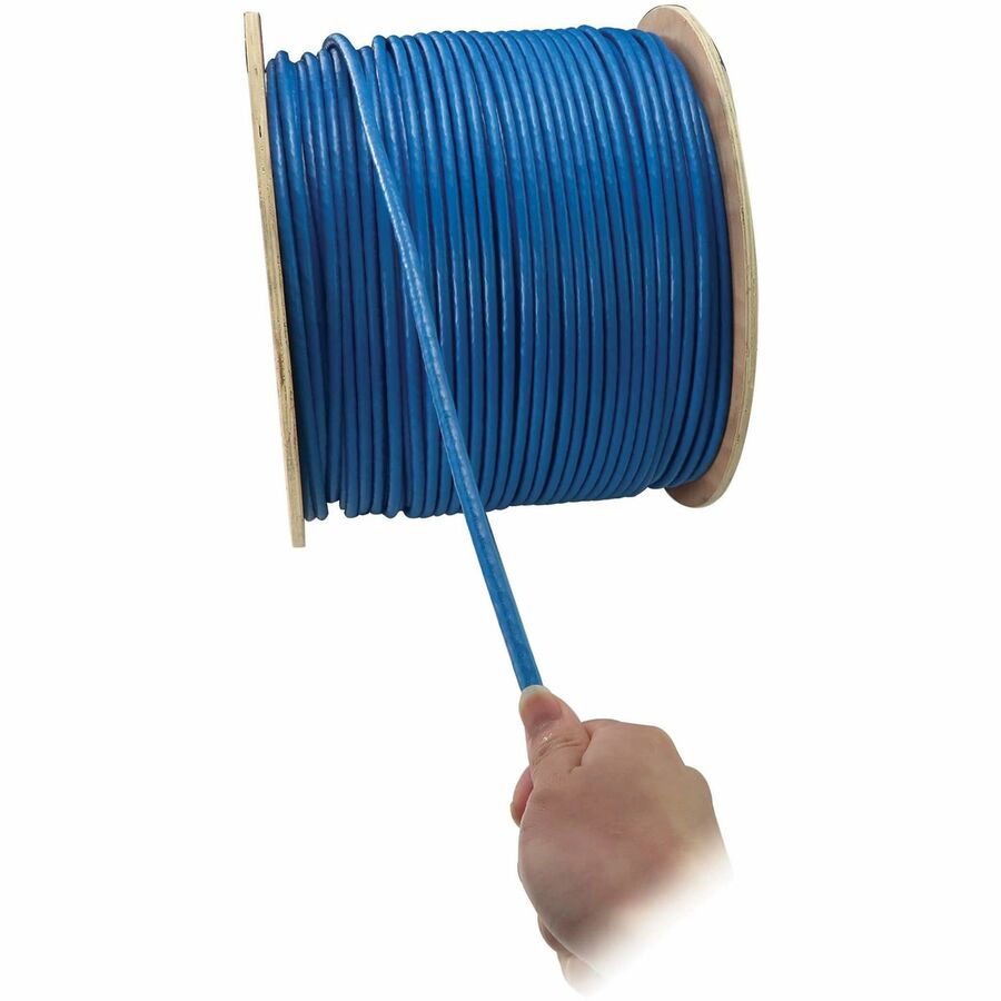 Eaton Tripp Lite Series Cat8 25G/40G Solid Core S/FTP Bulk Ethernet Cable, CMR Rated, Blue, 1000 ft. (305 m) — N226-01K-BL