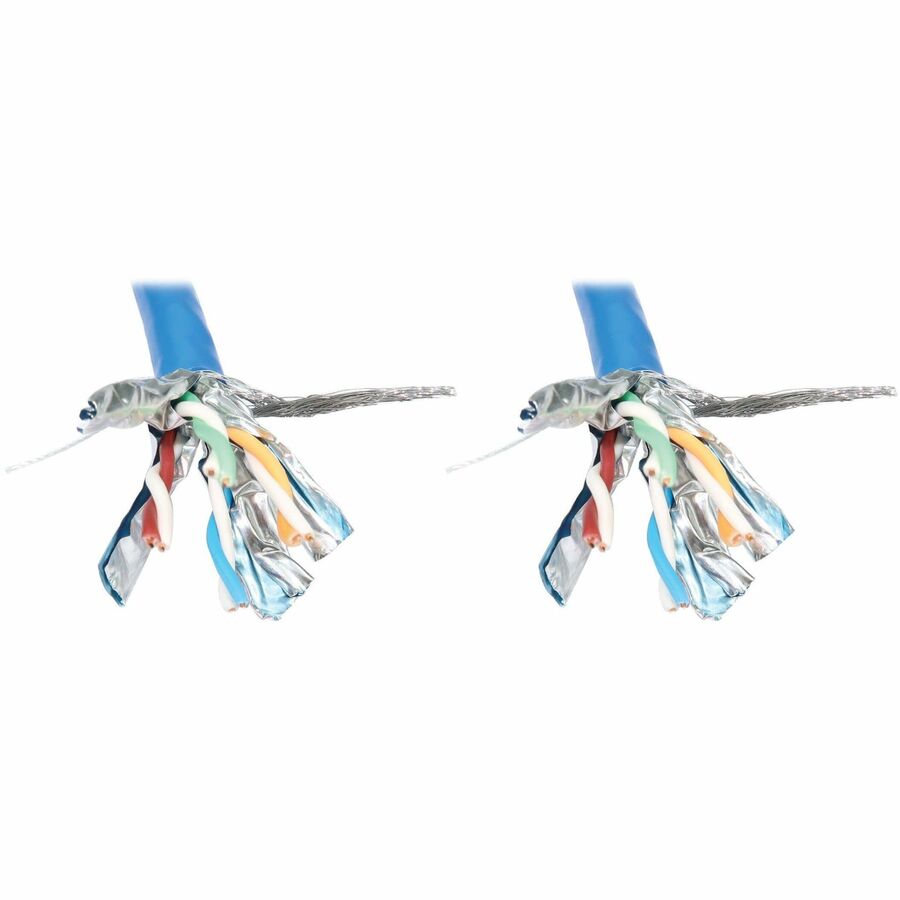Eaton Tripp Lite Series Cat8 25G/40G Solid Core S/FTP Bulk Ethernet Cable, CMR Rated, Blue, 1000 ft. (305 m) — N226-01K-BL