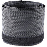 StarTech.com 10ft (3m) Cable Management Sleeve, Braided Mesh Wire Wraps/Floor Cable Covers, Computer Cable Manager/Cord Concealer — WKSTNCMFLX