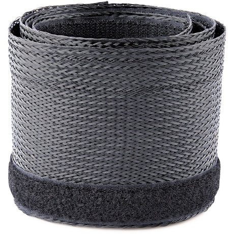 StarTech.com 10ft (3m) Cable Management Sleeve, Braided Mesh Wire Wraps/Floor Cable Covers, Computer Cable Manager/Cord Concealer — WKSTNCMFLX