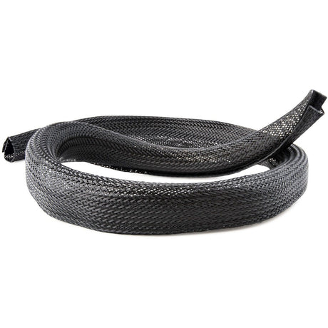 StarTech.com 10ft (3m) Cable Management Sleeve, Braided Mesh Wire Wraps/Floor Cable Covers, Computer Cable Manager/Cord Concealer — WKSTNCMFLX