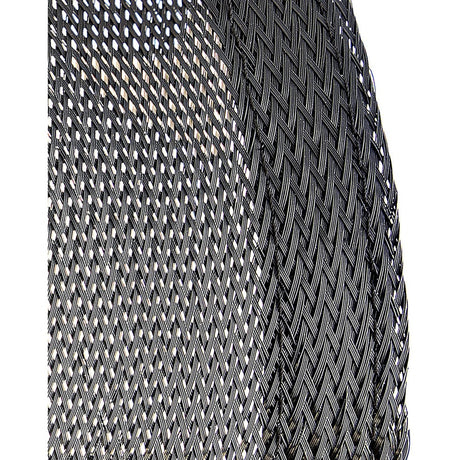 StarTech.com 10ft (3m) Cable Management Sleeve, Braided Mesh Wire Wraps/Floor Cable Covers, Computer Cable Manager/Cord Concealer — WKSTNCMFLX