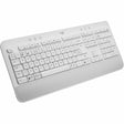 Logitech Signature K650 Comfort Full-Size Wireless Keyboard with Wrist Rest, BLE Bluetooth or Logi Bolt, Off-white — 920-010962