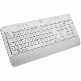 Logitech Signature K650 Comfort Full-Size Wireless Keyboard with Wrist Rest, BLE Bluetooth or Logi Bolt, Off-white — 920-010962