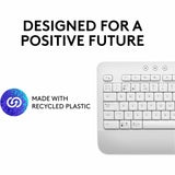 Logitech Signature K650 Comfort Full-Size Wireless Keyboard with Wrist Rest, BLE Bluetooth or Logi Bolt, Off-white — 920-010962