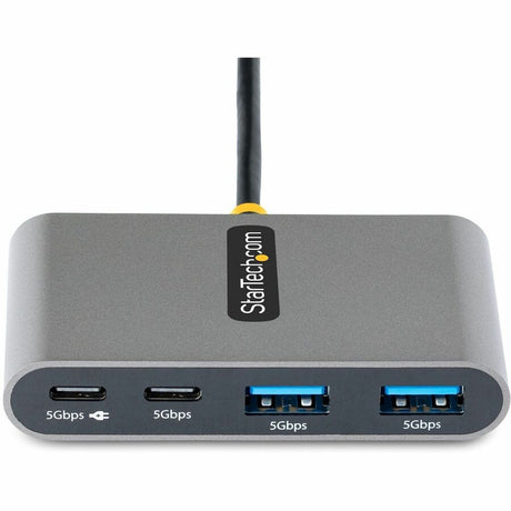 StarTech.com 4-Port USB-C Hub with 100W Power Delivery Pass-Through, 2x USB-A + 2x USB-C, 5Gbps, 1ft/30cm Long Cable, Portable USB 3.0 Hub — 5G2A2CPDB-USB-C-HUB