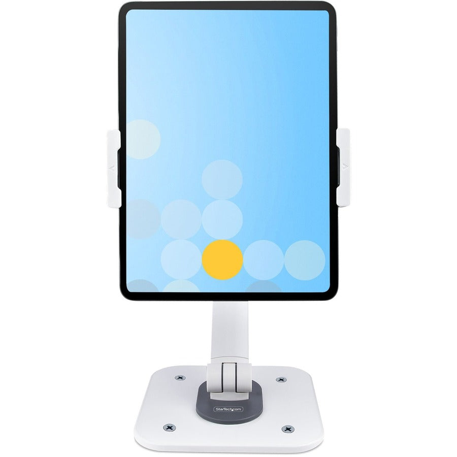 StarTech.com Adjustable Tablet Stand for Desk, Up to 1kg, Universal Tablet Stand Holder Desk/Wall, Ergonomic Articulating Tablet Mount — ADJ-TABLET-STAND-W