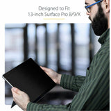 StarTech.com 4-Way Privacy Screen For 13-inch Surface Pro 8/9/X Laptop, For Portrait/Landscape, Touch-Enabled, +/- 30 Deg. View, Matte — 13SP-PRIVACY-SCREEN