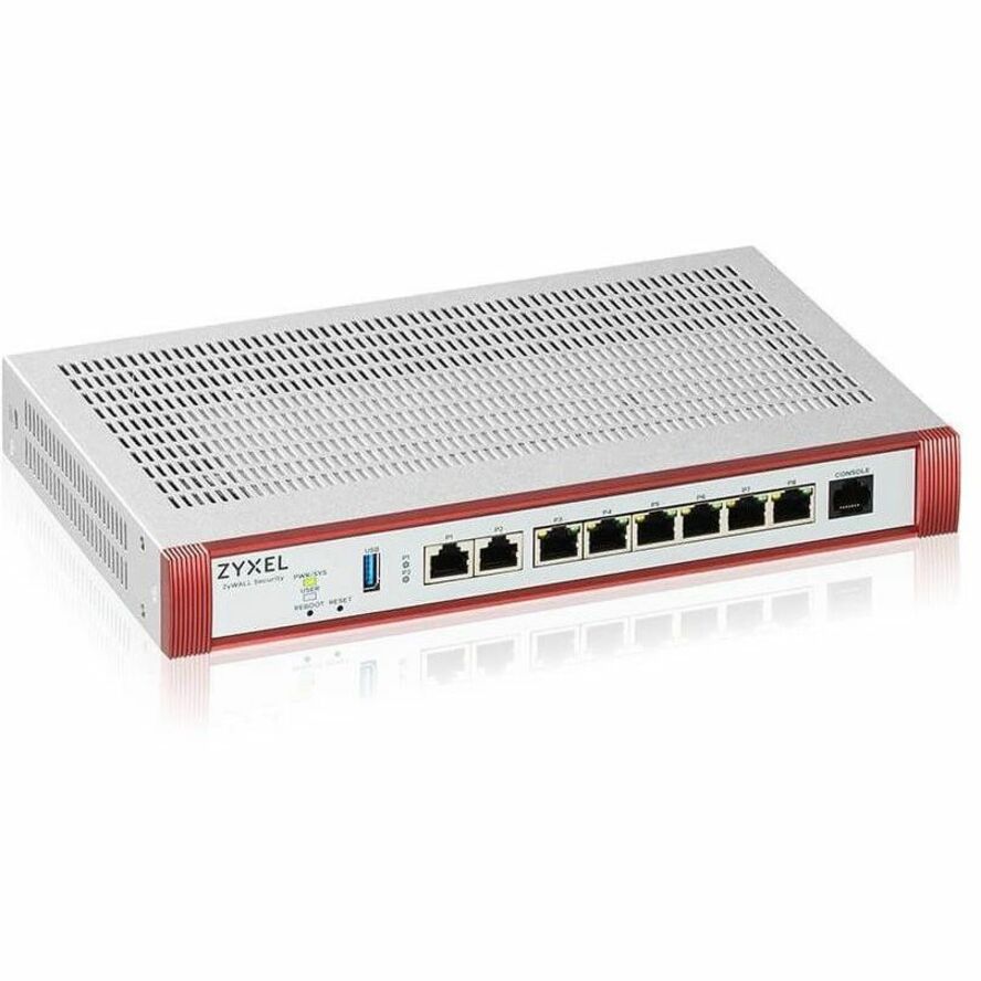 ZYXEL USGFLEX200HP - High Speed UTM Cyber Security and VPN Firewall | Hardware Only | 1 PoE+ 30W Port | Nebula Cloud Option | 2 Multi-Gig 2.5G Ports — USGFLEX200HP