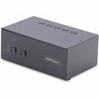 StarTech.com 2-Port Dual-Monitor DisplayPort KVM Switch, 4K 60Hz, 2x USB 5Gbps Ports, Hotkey/Push-Button Switching, TAA Compliant — P2DD46A2-KVM-SWITCH