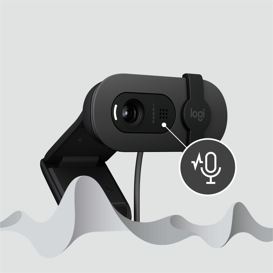 Logitech BRIO 100 Webcam - 2 Megapixel - 30 fps - Graphite - USB Type A — 960-001580