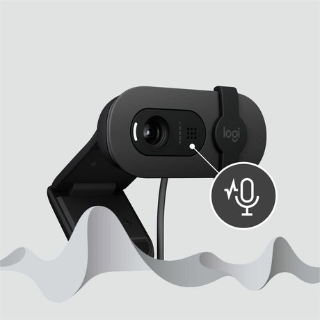 Logitech BRIO 100 Webcam - 2 Megapixel - 30 fps - Graphite - USB Type A — 960-001580