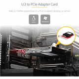 StarTech.com U.3 to PCIe Adapter Card, PCIe 4.0 x4 Adapter For 2.5" U.3 NVMe SSDs, SFF-TA-1001 PCI Express Add-in Card, TAA Compliant\n — PEX4SFF8639U3