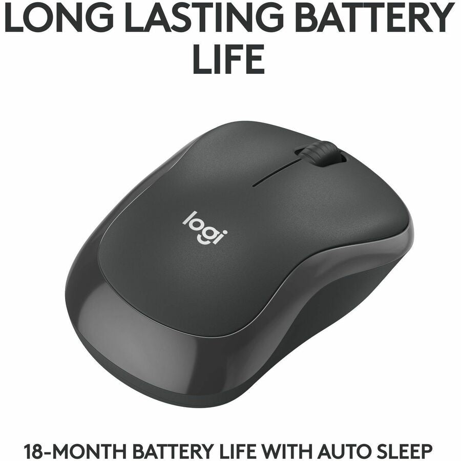 Logitech M240 Silent Bluetooth Mouse, Wireless, Compact, Portable, Smooth Tracking, Graphite — 910-007113