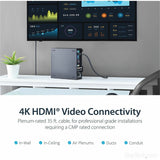 StarTech.com 35ft In Wall Plenum Rated HDMI Cable, 4K High Speed Long HDMI Cord w/ Ethernet, 4K30Hz UHD, 10.2 Gbps, HDMI 1.4 Display Cable — HDPMM35