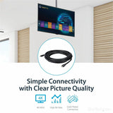 StarTech.com 35ft In Wall Plenum Rated HDMI Cable, 4K High Speed Long HDMI Cord w/ Ethernet, 4K30Hz UHD, 10.2 Gbps, HDMI 1.4 Display Cable — HDPMM35