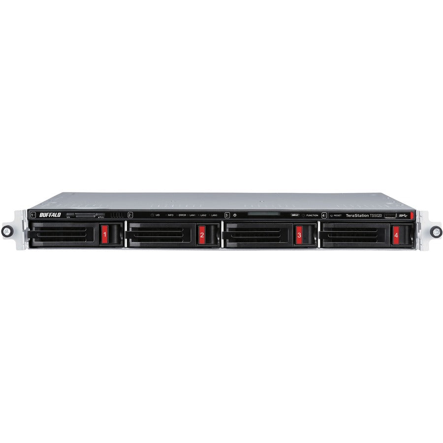 BUFFALO TeraStation 5420RN 4-Bay Secure Business Rackmount NAS 80TB (4x20TB) w/ Hard Drives Included — TS5420RN8004