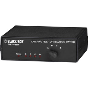Black Box Fiber Optic A/B/C/D Desktop Switch - Latching, ST Multimode — SW1005A
