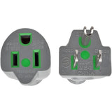 Eaton Tripp Lite Series Hospital-Grade Extension Cord, NEMA 5-15P to NEMA 5-15R - Green Dot, 15A, 125V, 14 AWG, 6 ft. (1.83 m), Gray — P024-006-GY-HG
