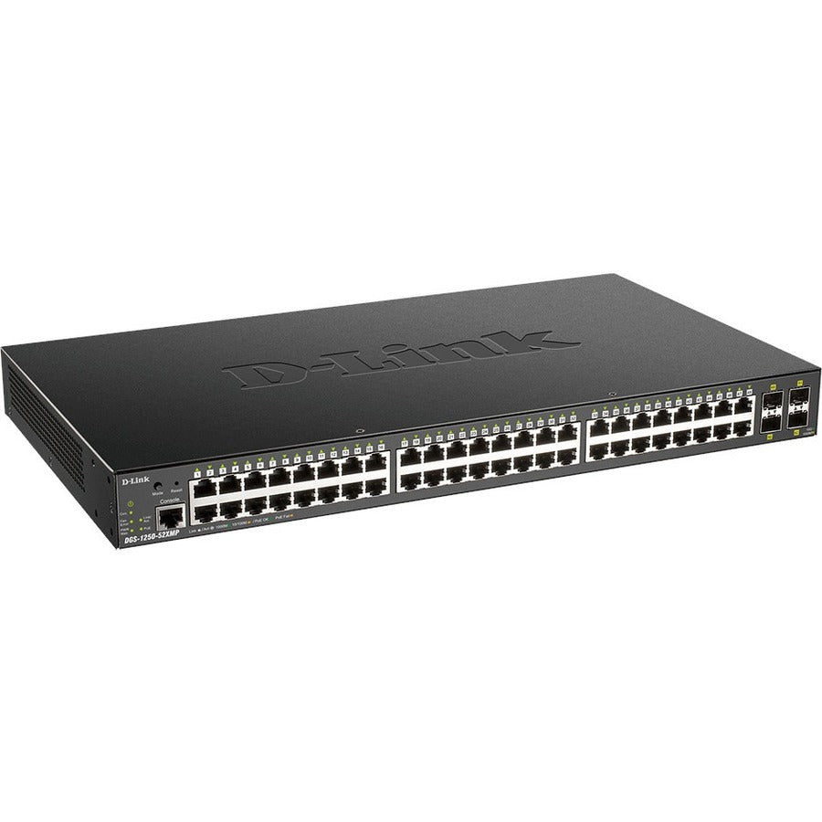 D-Link 52-Port 10-Gigabit Smart Managed PoE Switch — DGS-1250-52XMP-6KV
