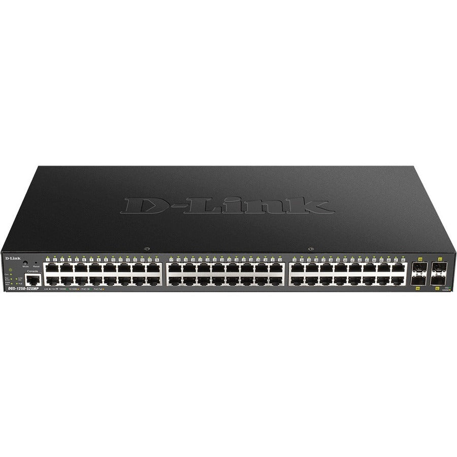 D-Link 52-Port 10-Gigabit Smart Managed PoE Switch — DGS-1250-52XMP-6KV