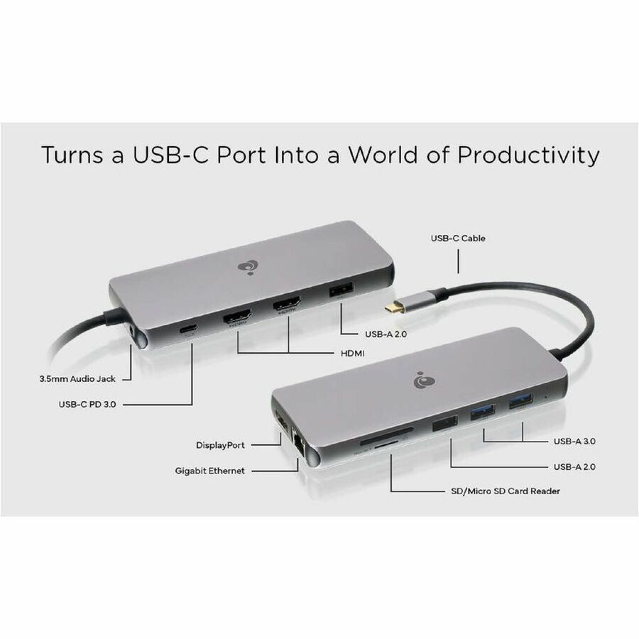 IOGEAR USB-C Triple HD Compact Dock — GUD3C4K3P