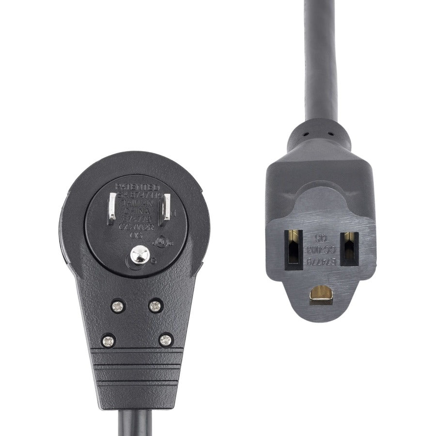 StarTech.com 3ft Power Extension Cord, Rotating Flat Plug Extension Cord, NEMA 5-15P to NEMA 5-15R Cable, 16 AWG, 125V/15A — RTPAC1013