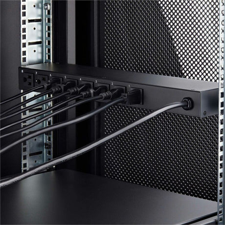 StarTech.com 8-Outlet Horizontal Rack Mount PDU, 1U Power Strip, Outlet On/Off Switches, 15A Circuit Breaker, 8ft/2.4m Cord, NEMA 5-15P/R — 8NS8-RACK-MOUNT-PDU