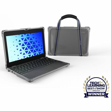 Extreme Shell-F3 Slide Case for Lenovo 100e G4 Chromebook 11" (ver 83G8 & 83G9 only) (Gray/Clear) — LNESF3100EG4GRY