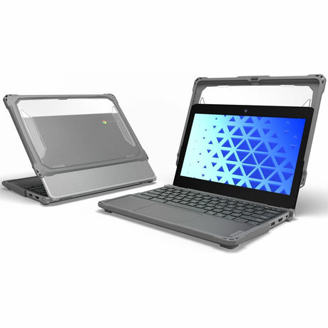 Extreme Shell-F3 Slide Case for Lenovo 100e G4 Chromebook 11" (ver 83G8 & 83G9 only) (Gray/Clear) — LNESF3100EG4GRY