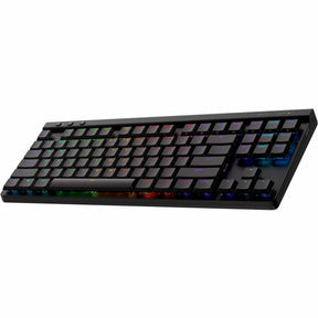 Logitech G515 LIGHTSPEED TKL Low Profile Wireless Gaming Keyboard, LIGHTSYNC RGB, Thin Tenkeyless Design, PBT Keycaps, Linear (Red) Mechanical Switches, Black — 920-012536