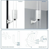 TRENDnet Universal Wall/Pole Mount Bracket 2-Pack, TEW-P012K, Mounting Bracket and Hardware Included, Compatible with Most Wireless Access Points and Surveillance Cameras, Waterproof — TEW-P012K