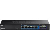 TRENDnet 7-Port Multi-Gig Switch, 5 x 1G RJ-45 Base-T Ports, 2 x 2.5G RJ-45 Ports, 20Gbps Switching Capacity, Wall Mountable, Plug & Play, Network Ethernet Switch, Lifetime Protection, Black,TEG-S327