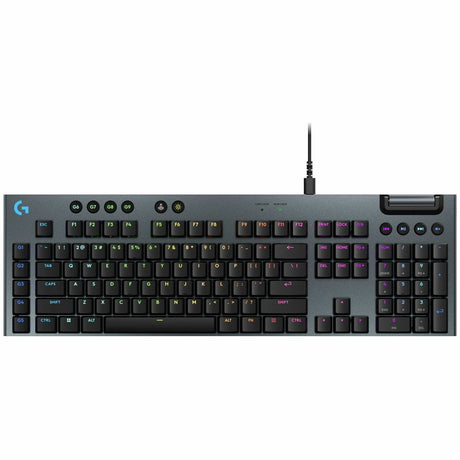 Logitech G915 X Low-Profile Wired Mechanical Gaming Keyboard, Double-Shot PBT Keycaps, Fully Programmable Keys, RGB Lighting, Aluminum Finish, GL Brown Tactile Switches - PC/Mac — 920-012937
