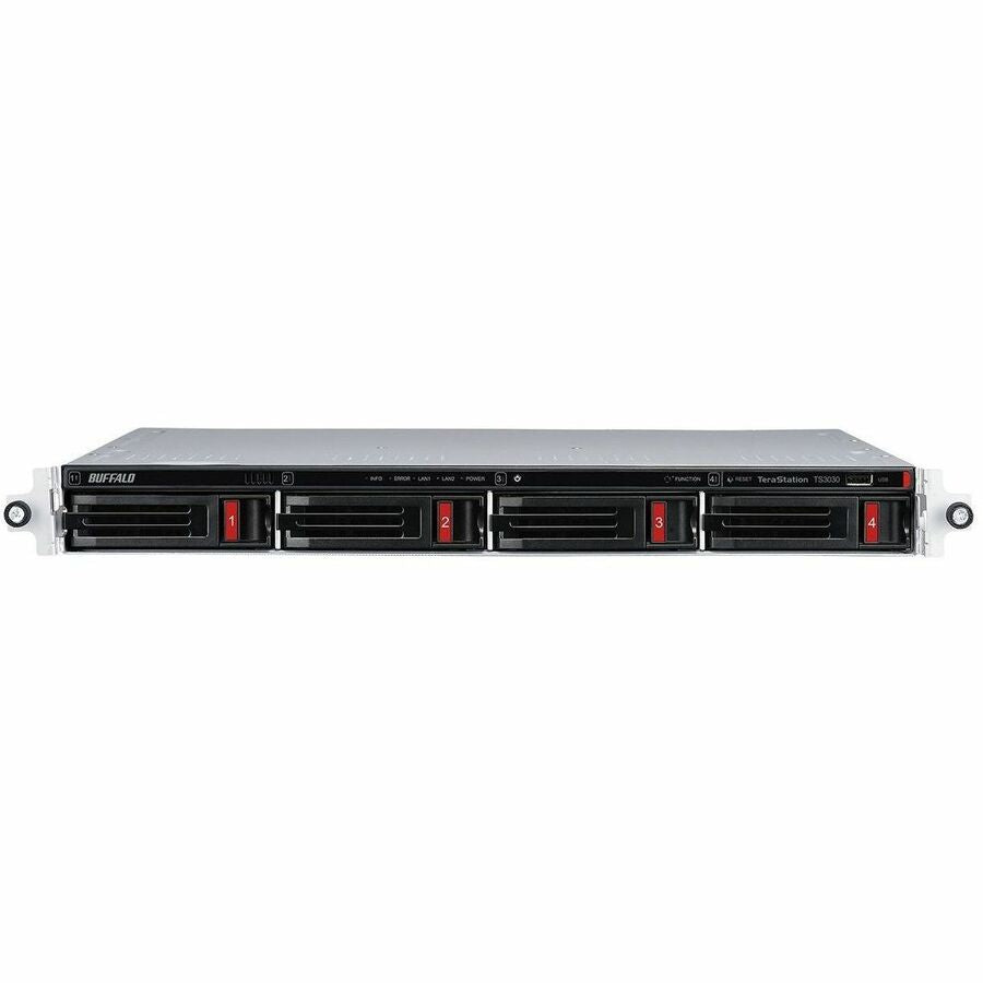 BUFFALO TeraStation 3430RN 4-Bay Secure SMB Rackmount NAS 16TB (4x4TB) with Hard Drives Included — TS3430RN1604