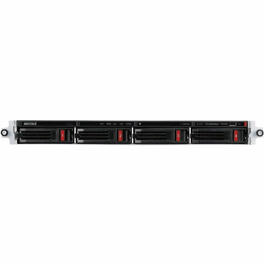 BUFFALO TeraStation 3430RN 4-Bay Secure SMB Rackmount NAS 16TB (4x4TB) with Hard Drives Included — TS3430RN1604