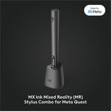 Logitech MX Ink Mixed-Reality (MR) Stylus with Charging Dock Combo, high precision and pressure sensitive, for Meta Quest 2, Meta Quest 3, Meta Quest 3S — 914-000087