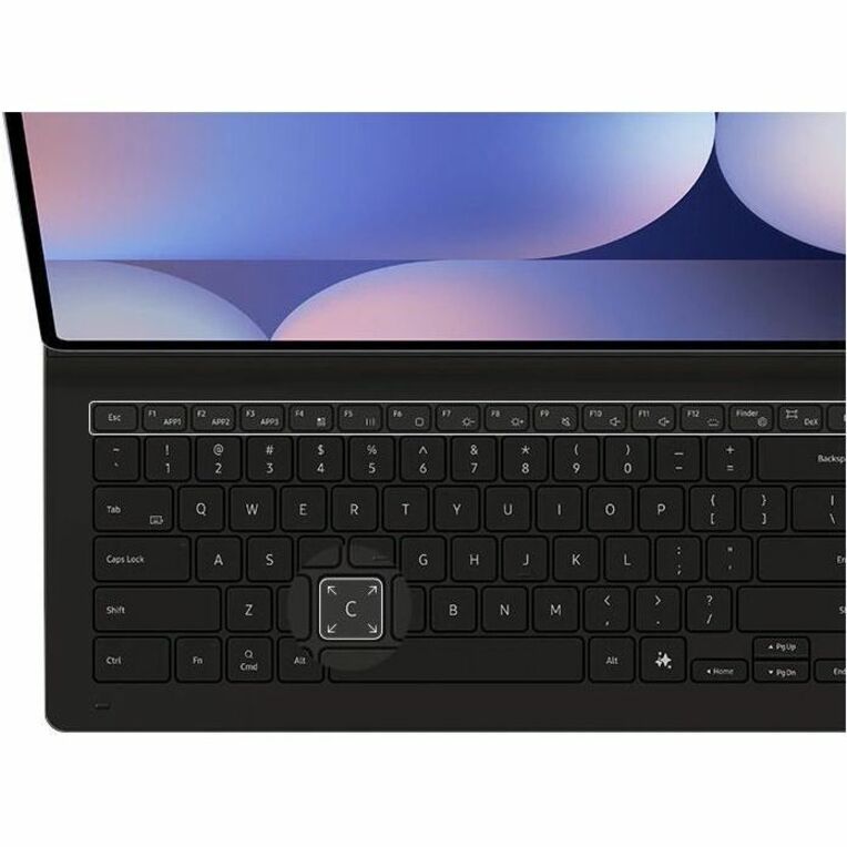 Samsung Keyboard/Cover Case (Book Fold) Samsung Galaxy Tab S10 Ultra, Galaxy Tab S9 Ultra Tablet - Black — EF-DX920UBEGUJ