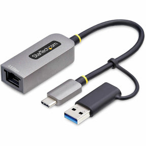 StarTech.com 2.5GbE USB-C to Ethernet Adapter with USB-A Converter, NBASE-T NIC, USB 3.0 Type-C 2.5/1G Multi Speed Network, USB 3.1 RJ45 — U2GA-USB-C-ETHERNET