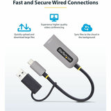 StarTech.com 2.5GbE USB-C to Ethernet Adapter with USB-A Converter, NBASE-T NIC, USB 3.0 Type-C 2.5/1G Multi Speed Network, USB 3.1 RJ45 — U2GA-USB-C-ETHERNET